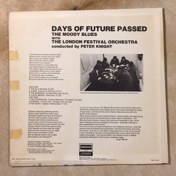 The Moody Blues - “Days Of Future Passed” Vinyl LP - Picture 2 of 5